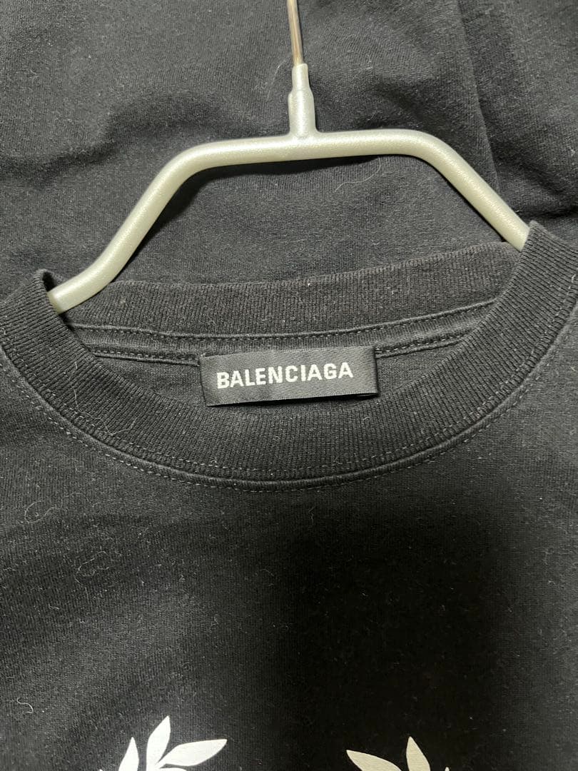 BALENCIAGA ブラック Tシャツ 半袖 ロゴ