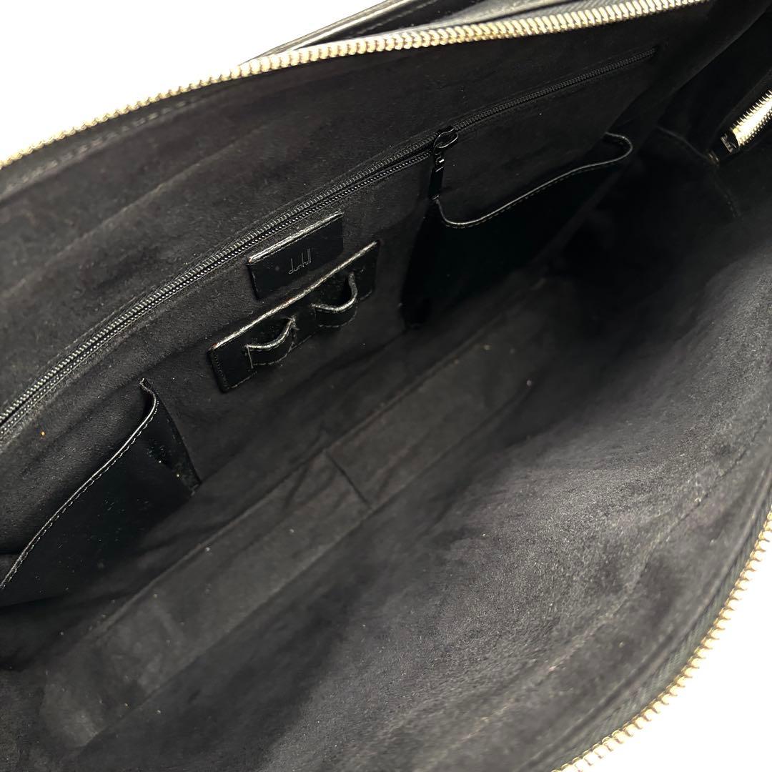 美品 ダンヒル センチュリーマン ビジネスバッグ ブリーフケース レザー 黒