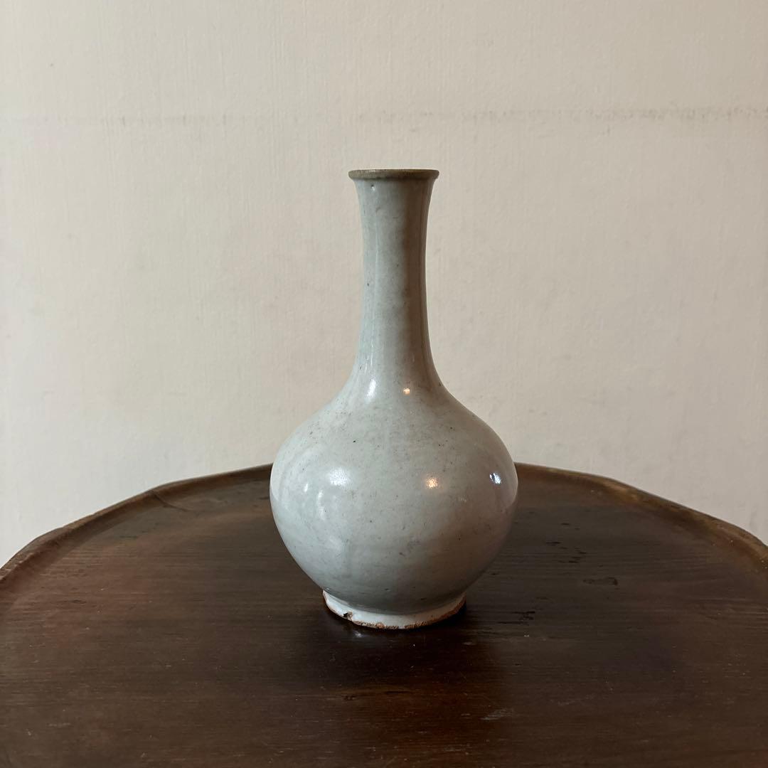 李朝白磁徳利　骨董　韓国骨董　アンティーク　古道具　白洲正子　秦秀雄　向田邦子