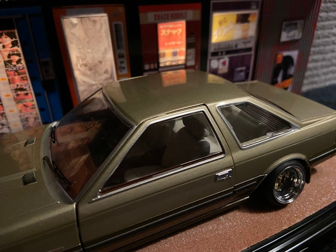 1/24 国産名車コレクション　ソアラ　カスタム　ジオラマ　旧車　クリアケース