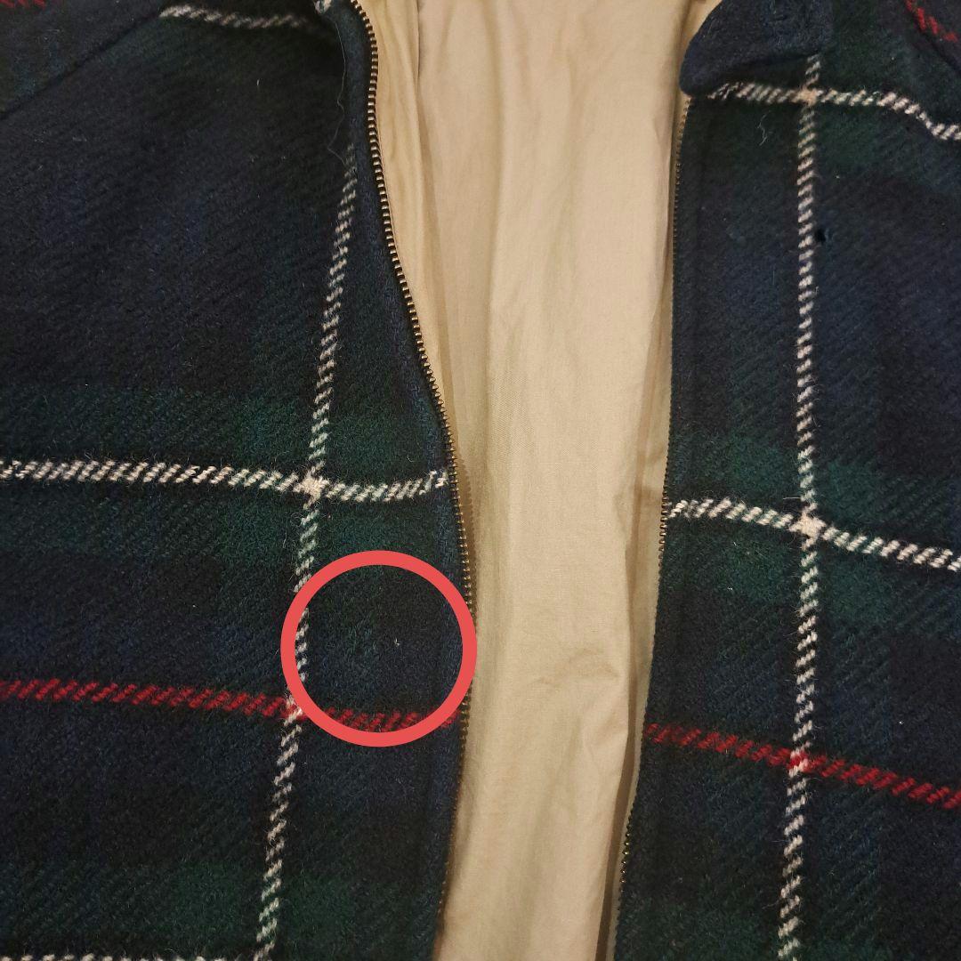 訳あり特価 ポロラルフローレン タータンチェック ウール ハリントンジャケット