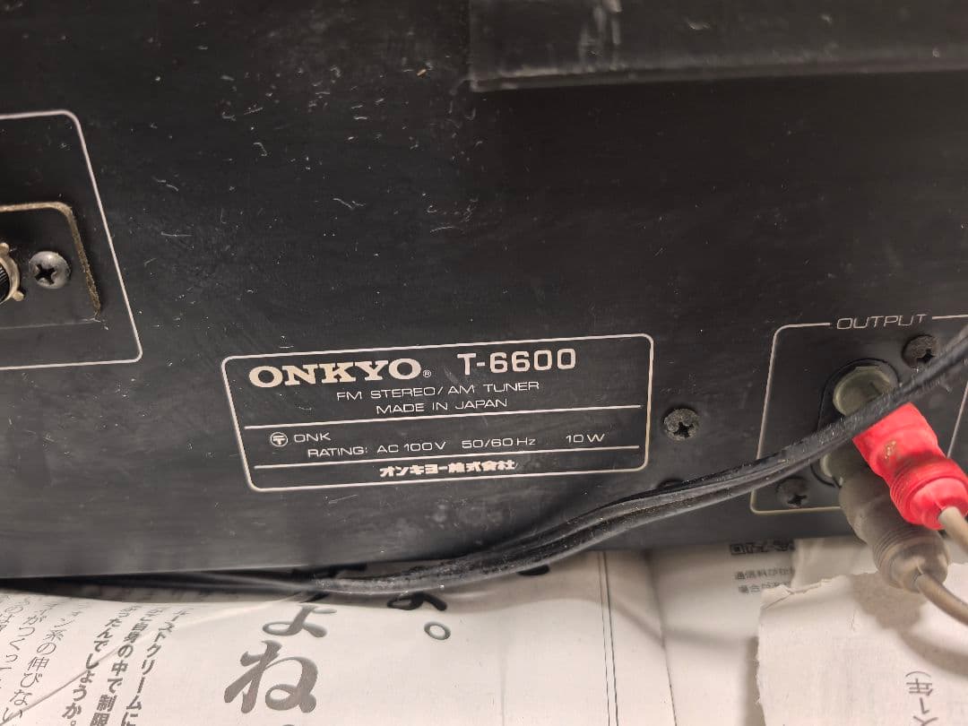 ONKYO アンプセット AM/FM T-6600 TA-630 A-6600