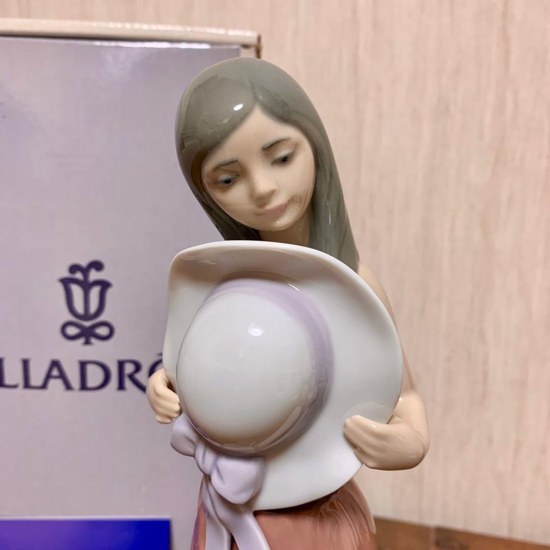 【箱付美品】スペイン リヤドロ #5007 Bashful Girl 内気な少女