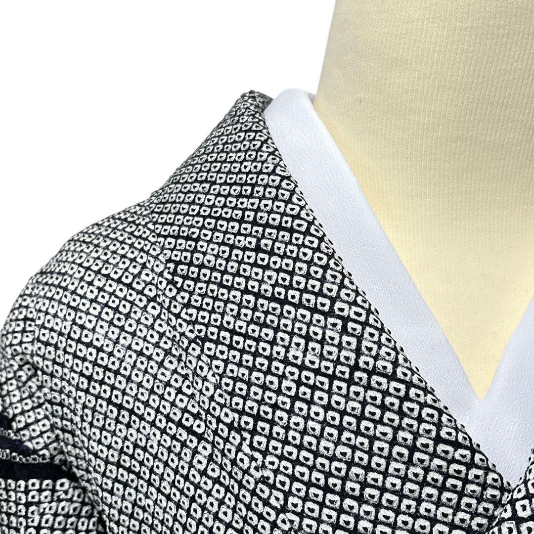 A159愛華 訪問着　総絞り　辻ヶ花　正絹　フォーマル　美品身丈166cm