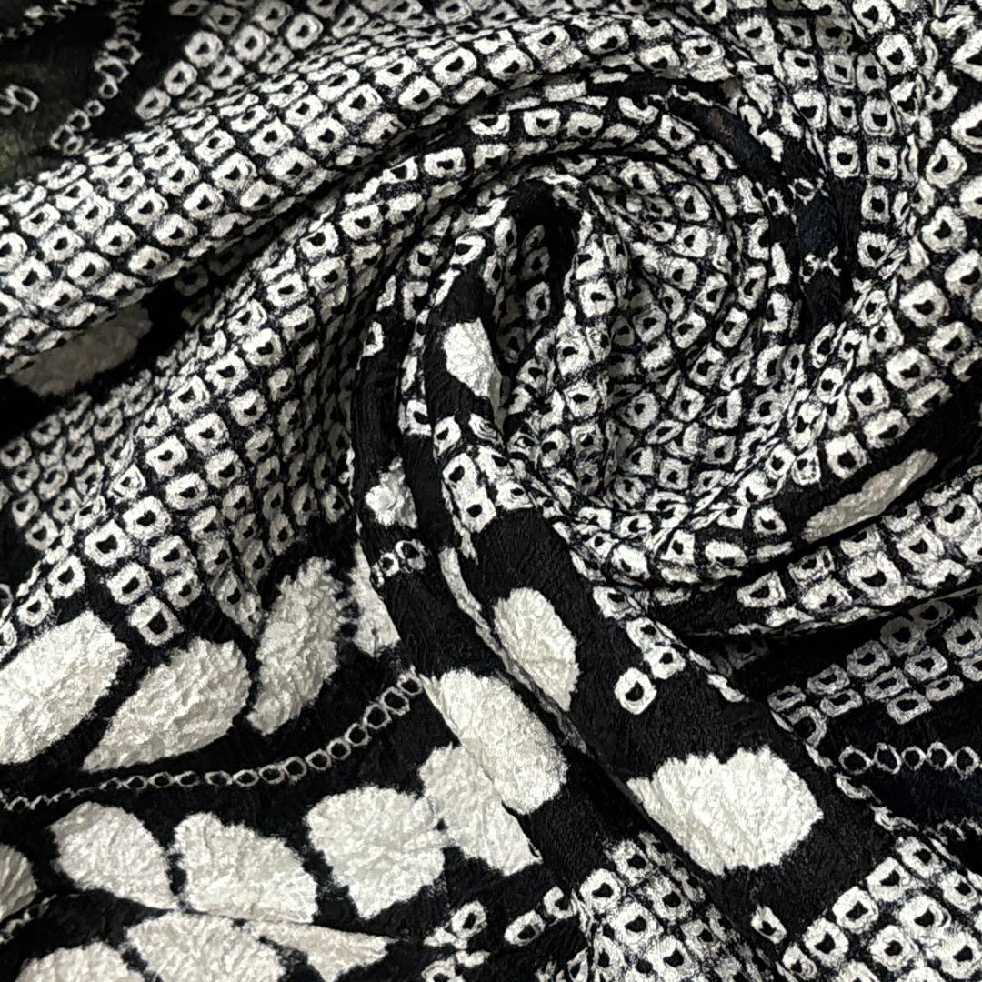 A159愛華 訪問着　総絞り　辻ヶ花　正絹　フォーマル　美品身丈166cm