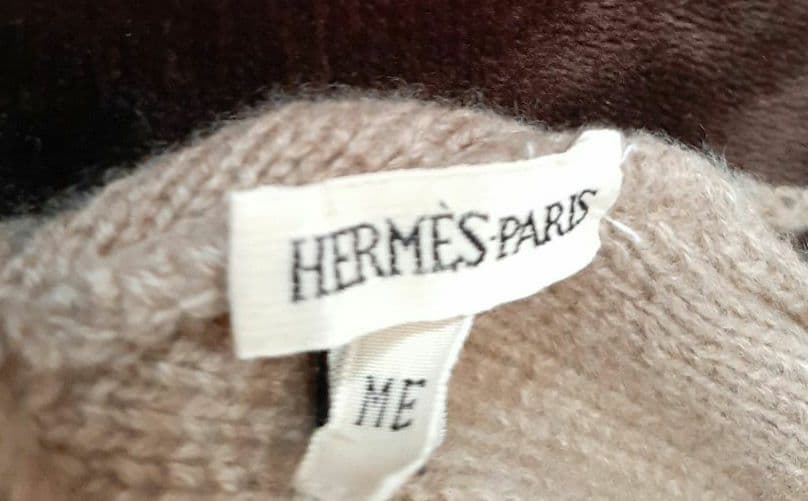 HERMES　エルメス　ニット帽　帽子　ビーニー　カシミヤ　キャップ　ベージュ