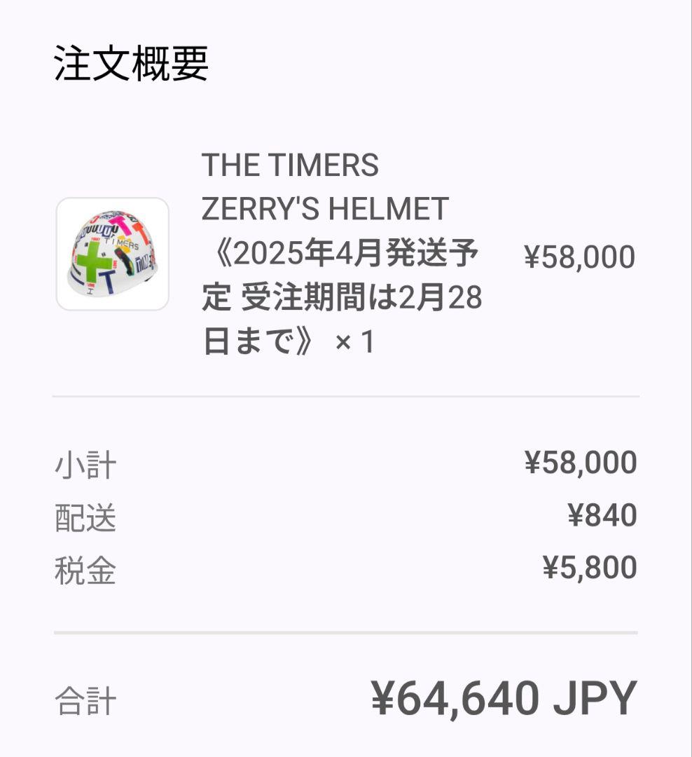 THE TIMERS ZERRY'S HELMET 新品未使用 限定　忌野清志郎