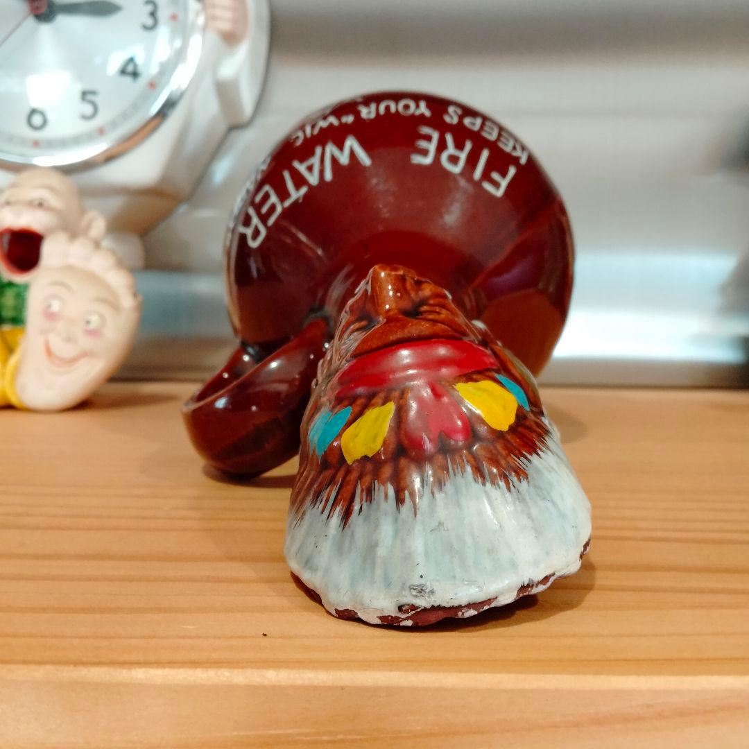 ビンテージ　インディアン　デカンタ　置物　ナバホ　ハーレー 3