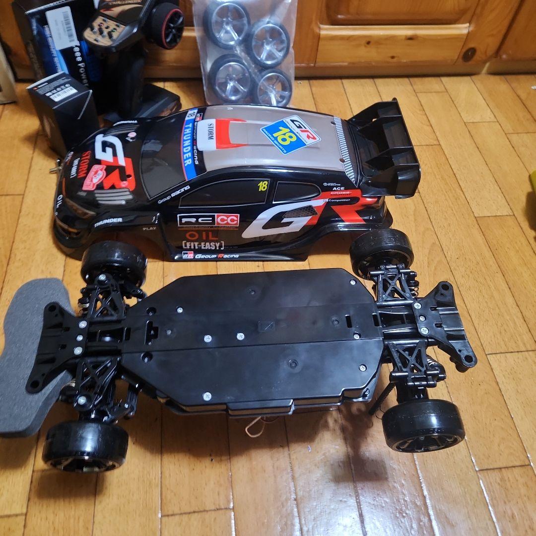 タミヤ ドリフト ラジコン フルセット　TT02　　黒 ラリー　ボディ　tt02