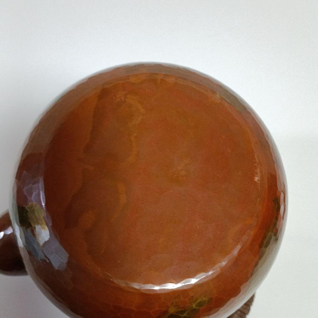 島倉堂　銅製　鎚起銅器　湯沸　茶器　急須　煮色