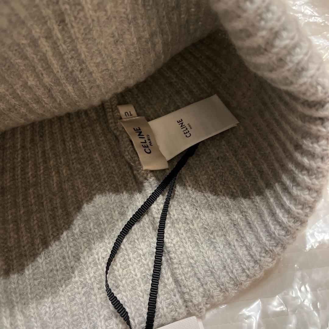 新品未使用⭐︎ セリーヌ　CELINE グレー ニット帽　ビーニー