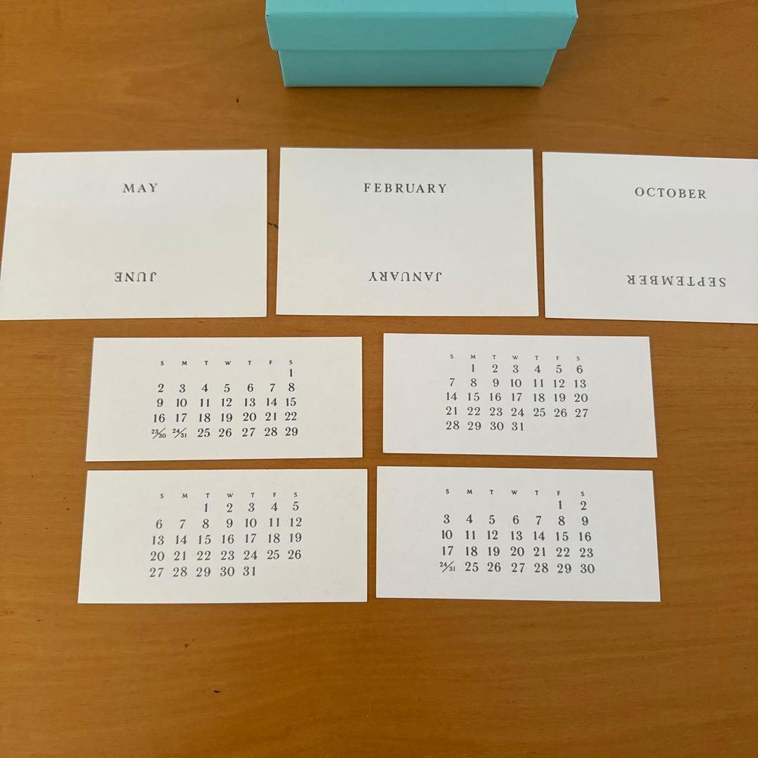 Tiffanyティファニー　カレンダー