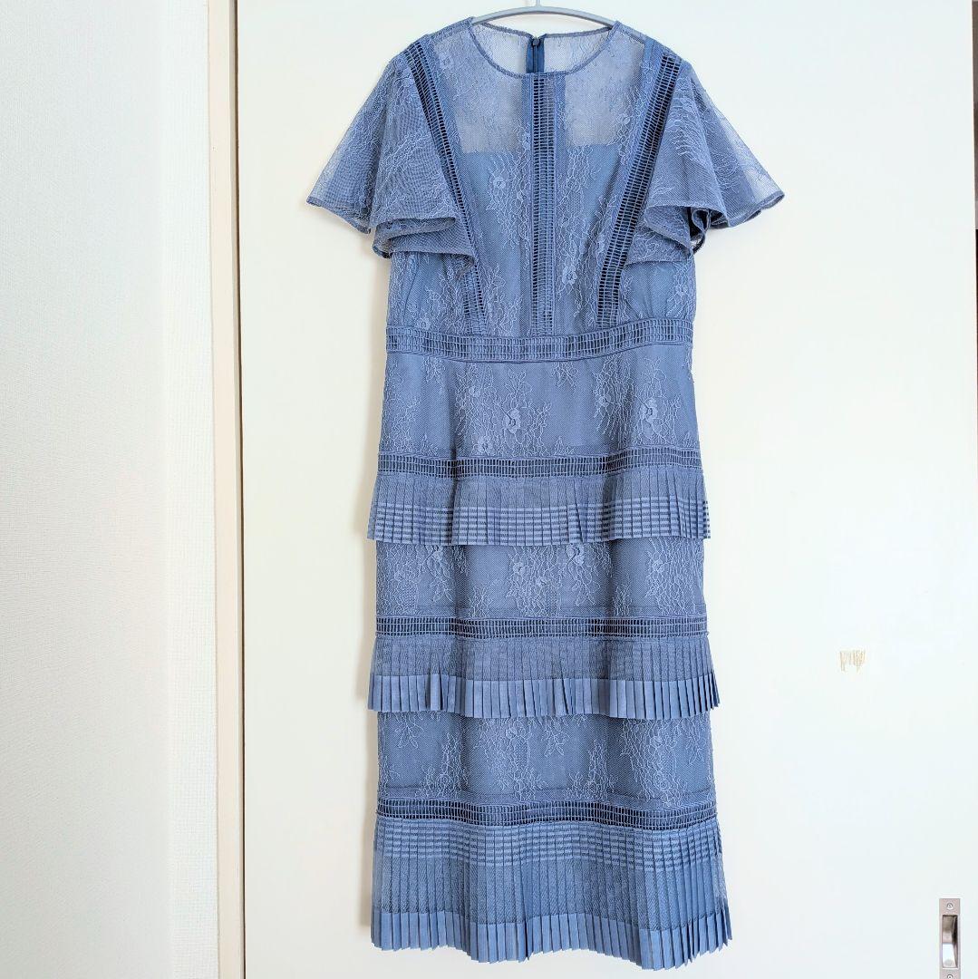 GRACE CONTINENTAL レイヤードレースタイトドレスワンピース