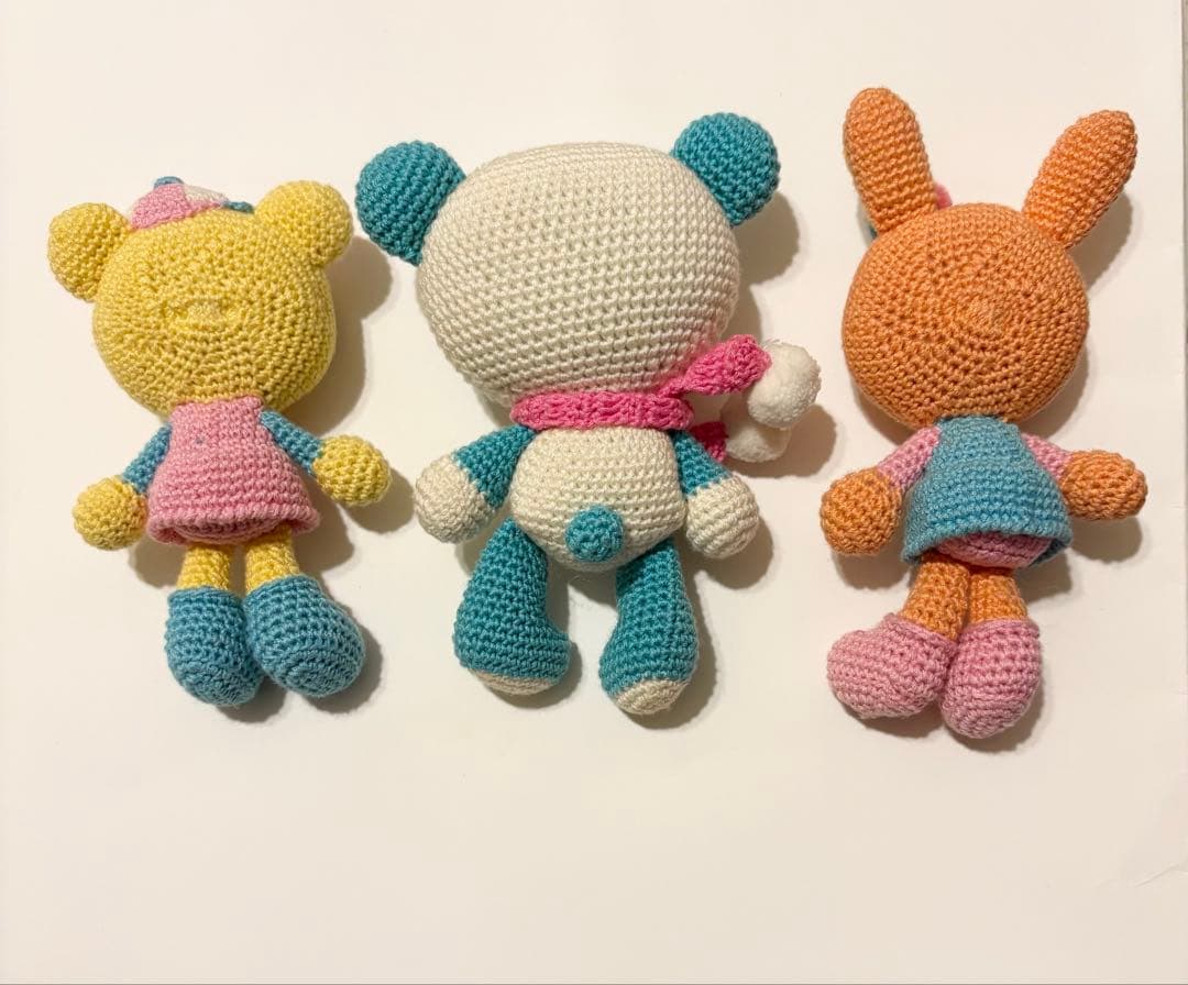 激レア　MEZZO PIANO 編みぐるみ　みみぽぽ　お友達　3体セット