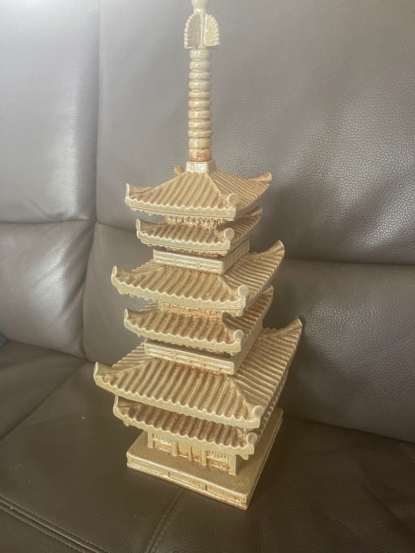 【赤膚焼窯元 尾西楽斎】薬師寺東塔基壇土 薬師寺東塔置物