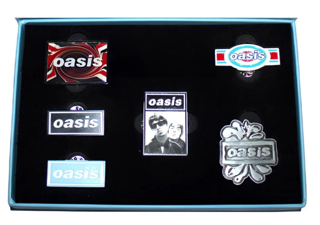 OASIS オアシス 10月来日記念 コンプリート ピンバッジ 6個セット未開封