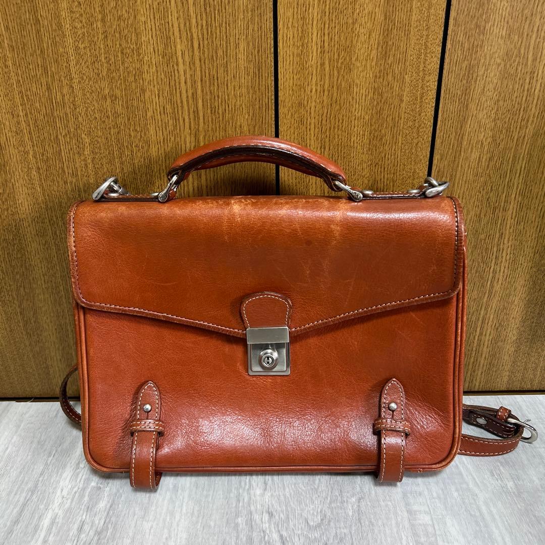 青木鞄 GAZA 本革 ビジネスバッグ ハンド ショルダー 2way 鍵付き