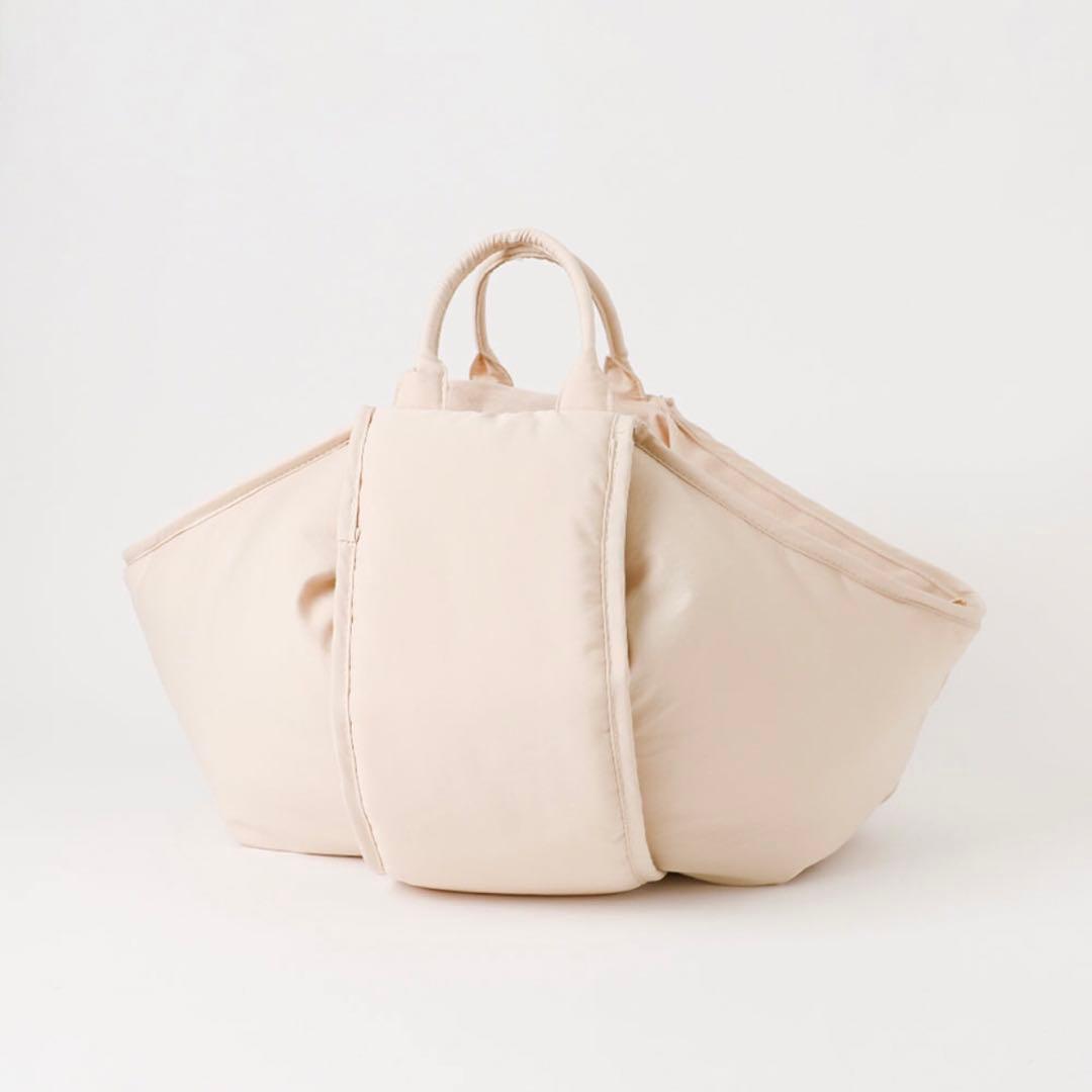 moncheri モンシェリ 2wayメッシュ付きスリングバッグ ベージュ