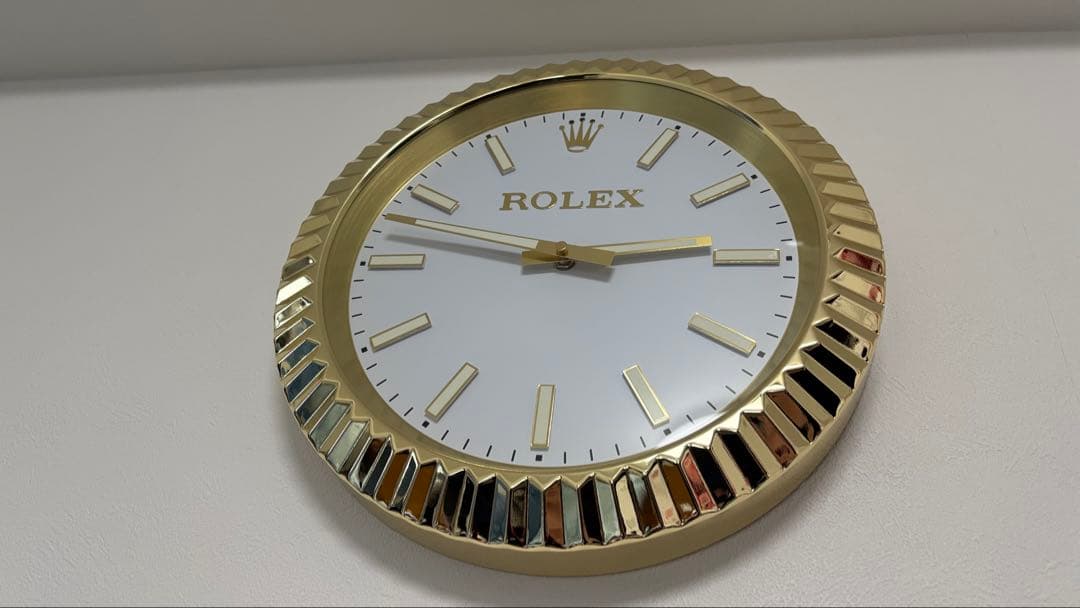 週末限定セール希少　新品　ロレックス　デイトジャスト　掛け時計　ゴールド