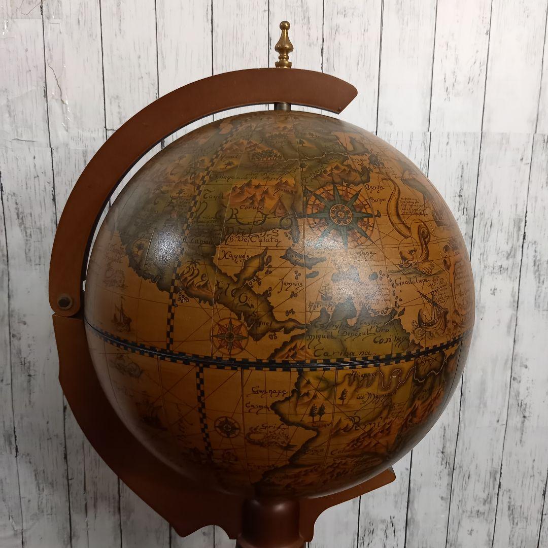 【希少】ワインラック 地球儀 オブジェ インテリア キャビネット 高さ100㎝