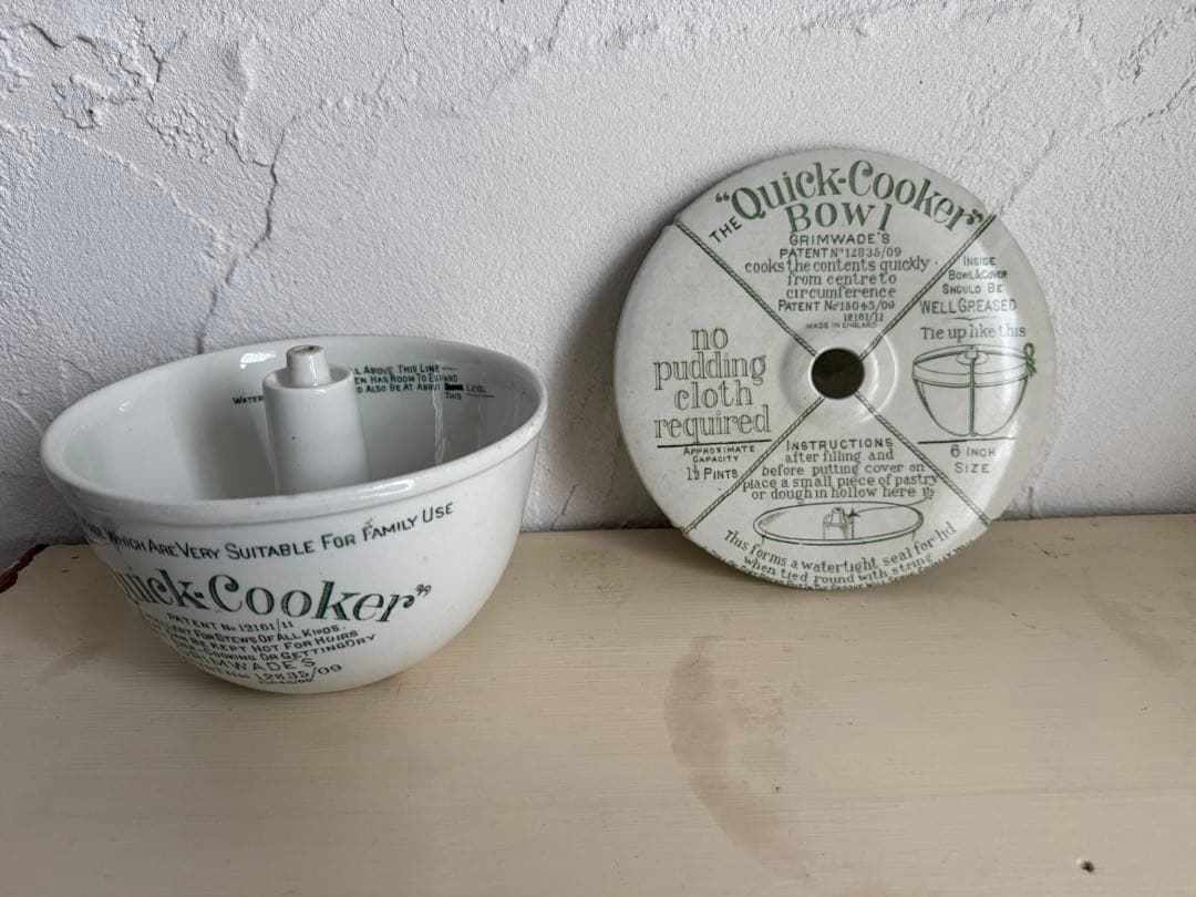 アンティーク　Grimwade 社のQuick Cooker 陶器製