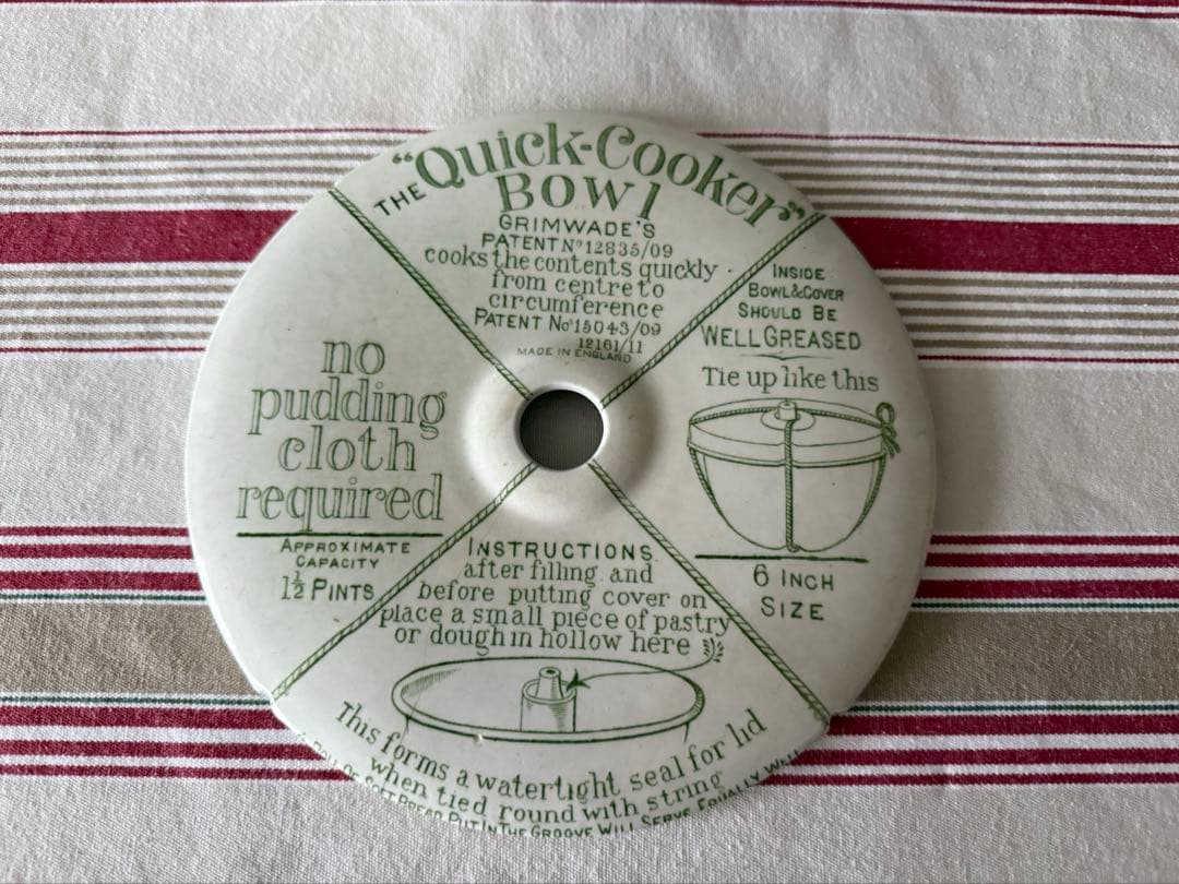 アンティーク　Grimwade 社のQuick Cooker 陶器製