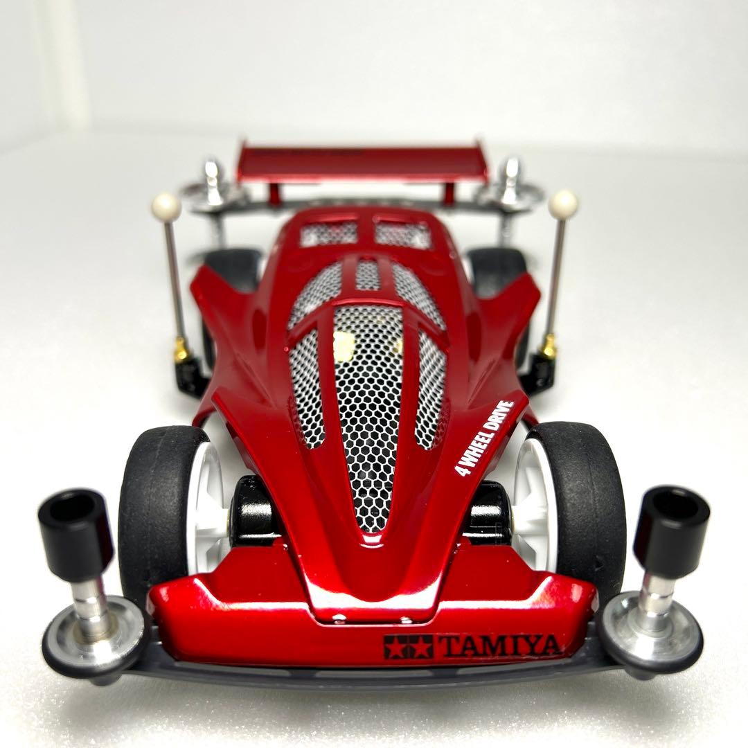 ミニ四駆　ビッグバンゴースト　タミヤ　完成品　肉抜　キャンディ　塗装　スーパー1