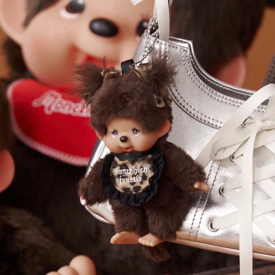 【monchhichi×jouetie】レオパードキーチェーン モンチッチ