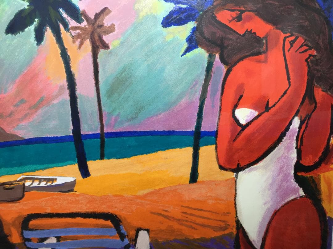 【真作】Michael Leu　マイケル・ルー　シルクスクリーン　直筆サイン