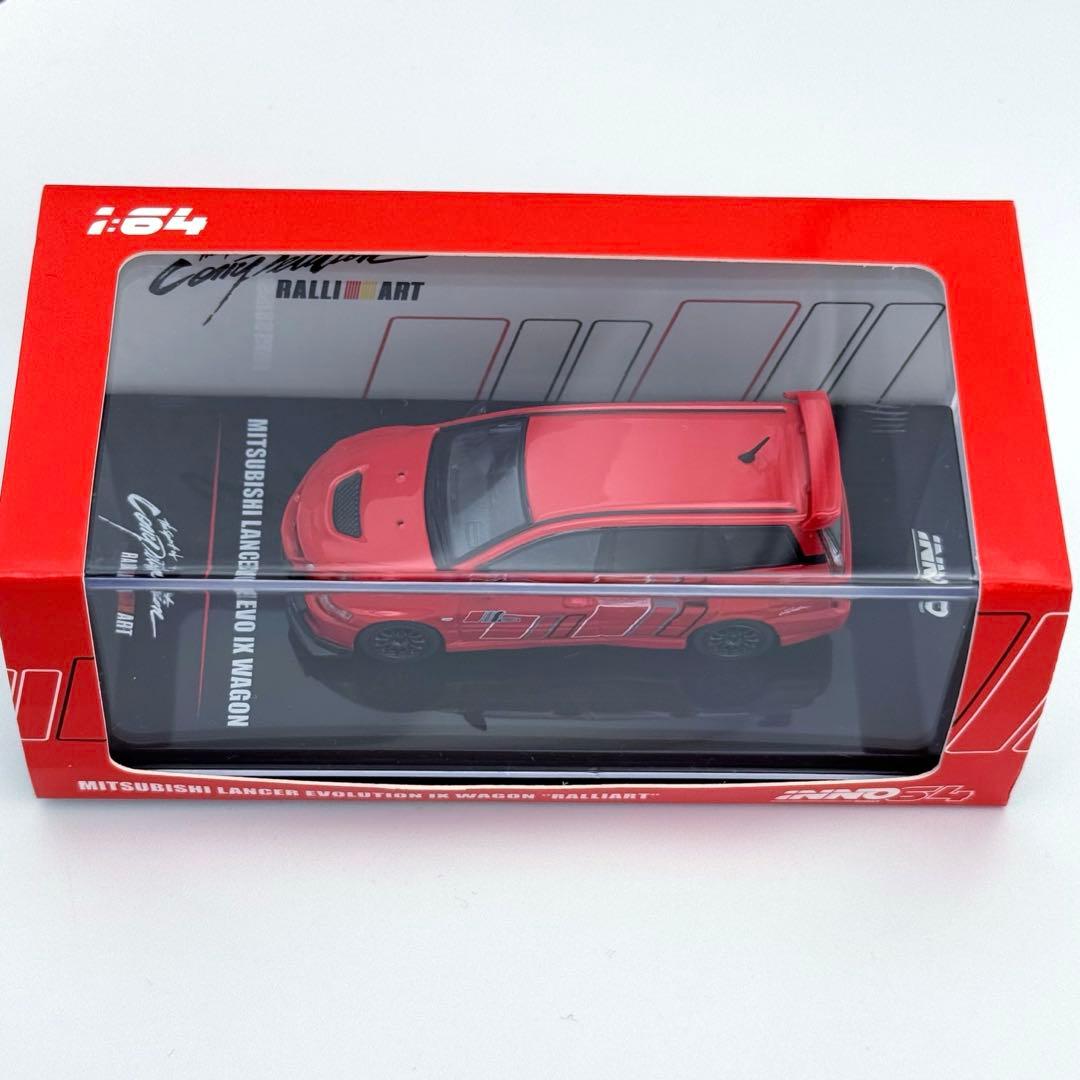 【美品】INNO 64 ミツビシ ランエボ9 ワゴン ラリーアート レッド