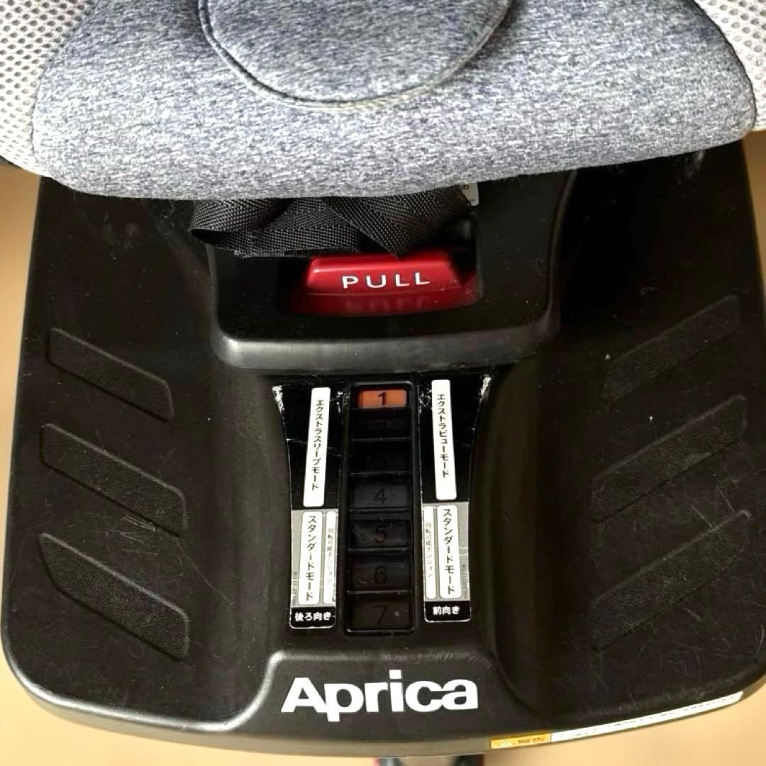 Aprica チャイルドシート グレー ISOFIX クルリラ　新生児