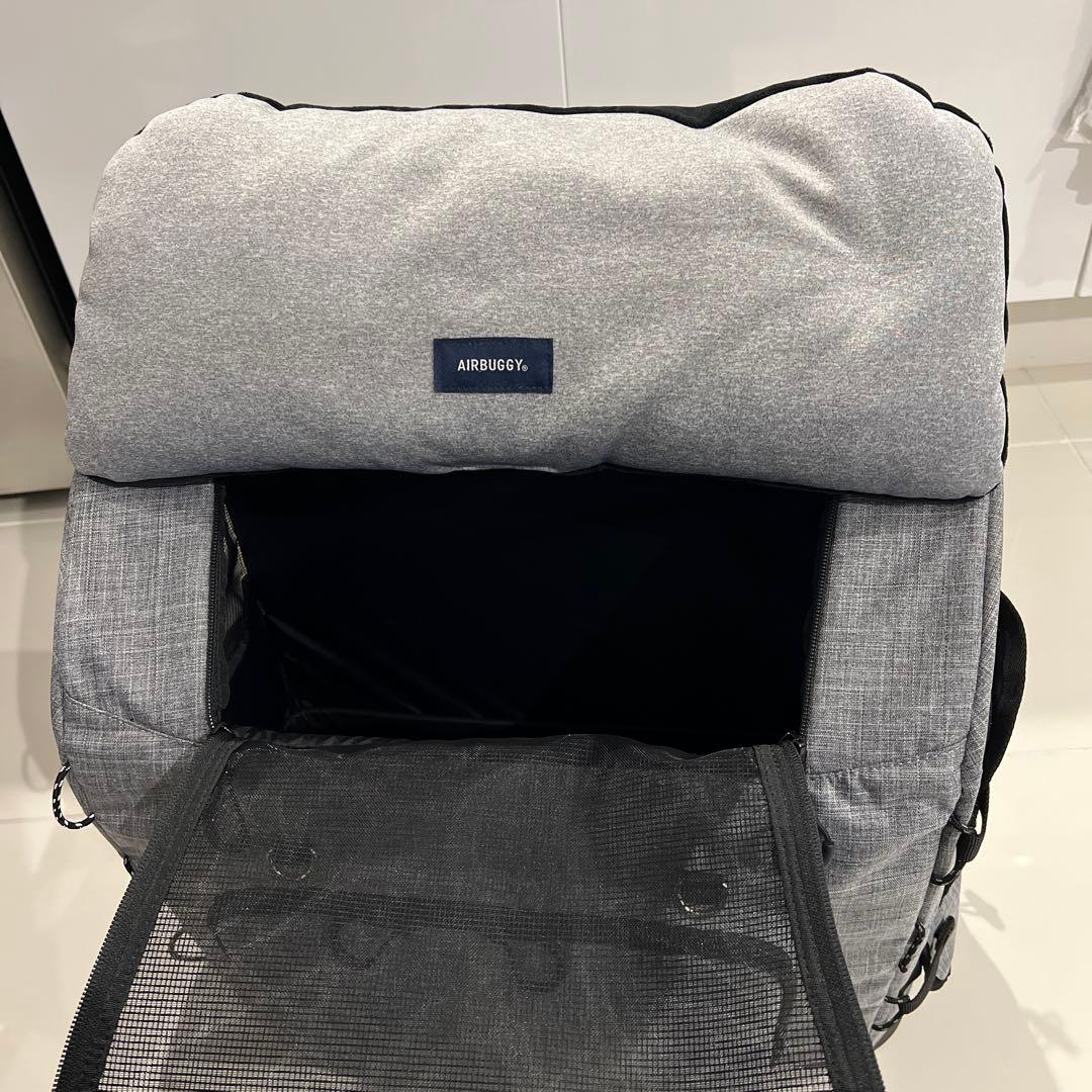【正規品】AirBuggy 3WAY ペットキャリーバッグ（ワイドサイズ）グレー