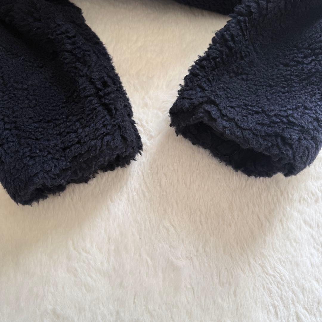 セオリーリュクス テディベア コート ボアコート ネイビー