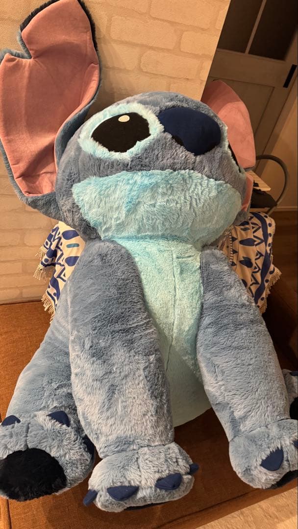 【美品】スティッチ ぬいぐるみ 特大100cm ディズニー　コストコ