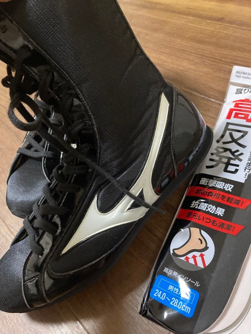 kkkさま専用Mizuno ボクシングシューズ 28.0cm インソール付き