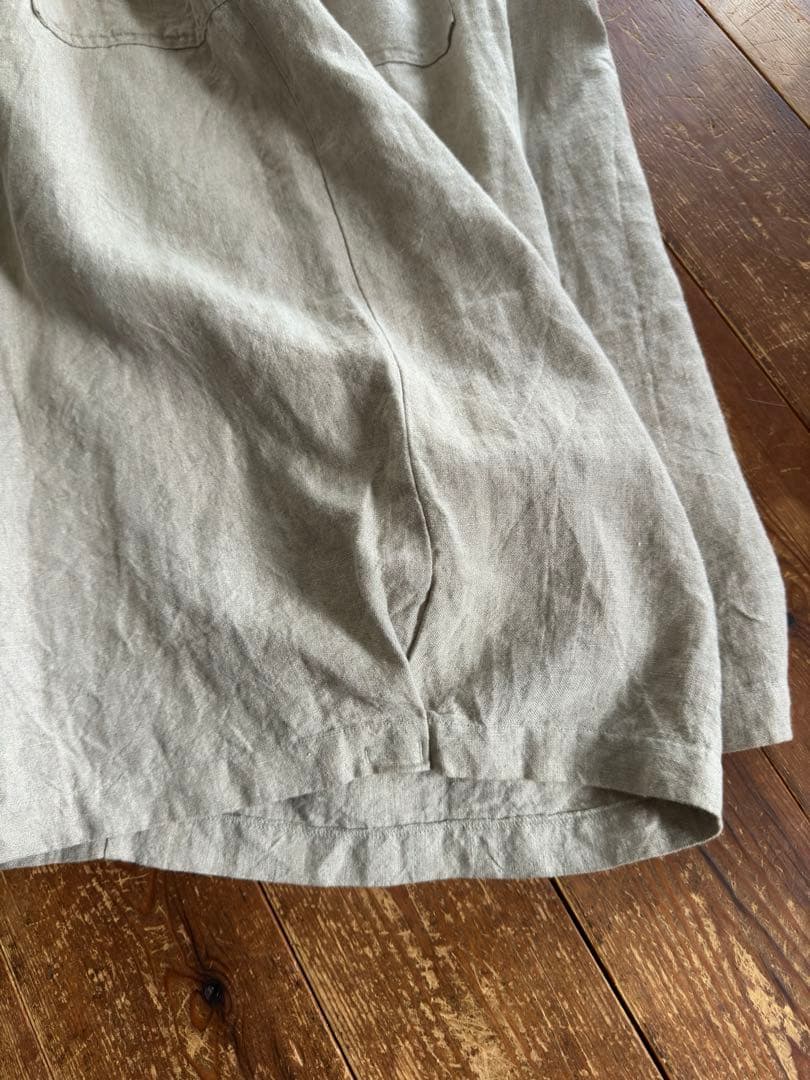 megu様用スロンスクエアリネン100%ガウチョパンツ