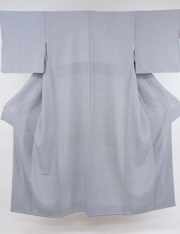 マジコ　江戸小紋＊袷着物 鮫 無紋 灰青 普段着物 正絹 ＊10KH5