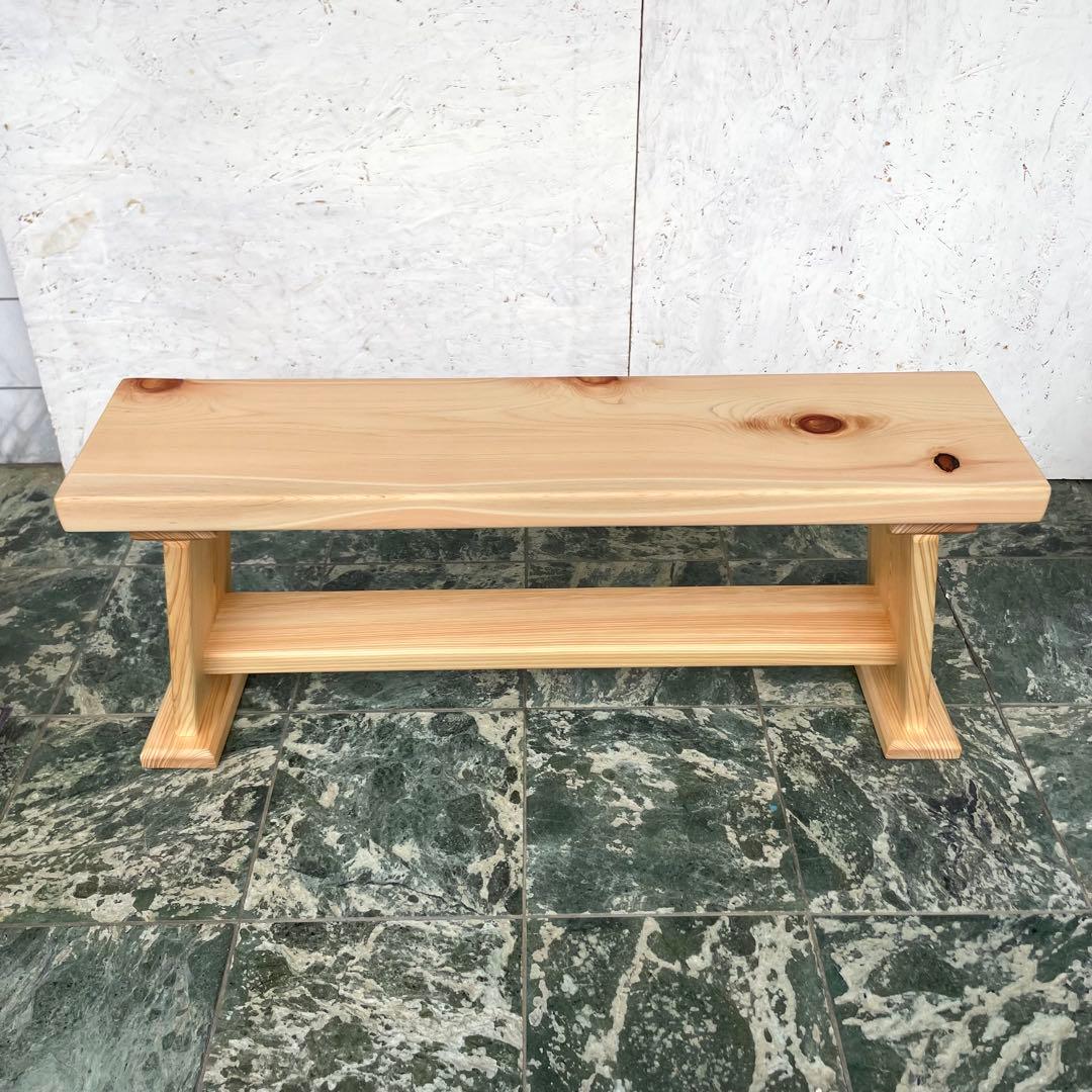 国産ひのき　ダイニングベンチ　木製ベンチ　スツール