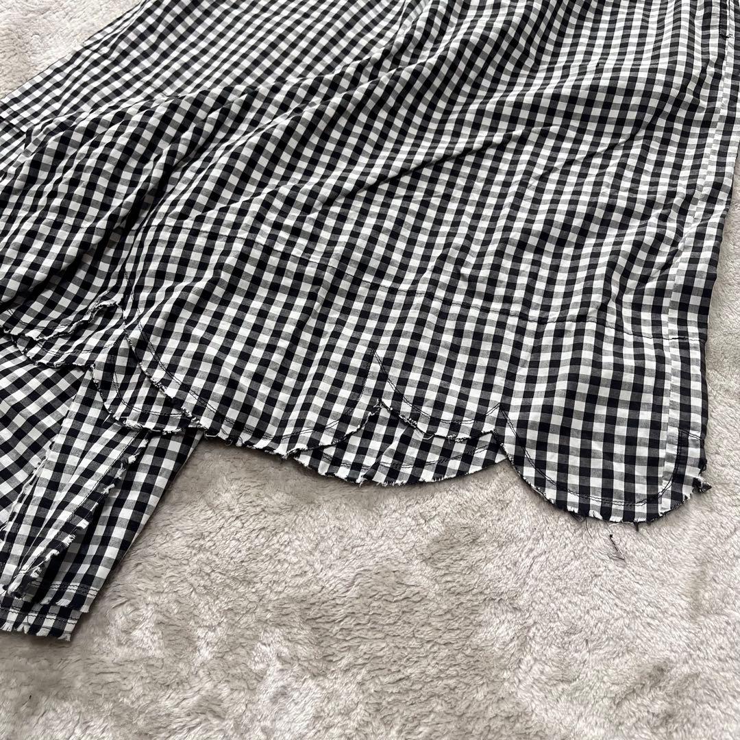 美品　コムデギャルソン　変形　ワイドパンツ　ガウチョパンツ　ギンガムチェック