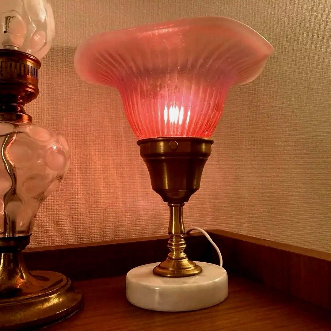 アーリーフェントン　1910年　ランプシェード　アンティーク　オパールセント