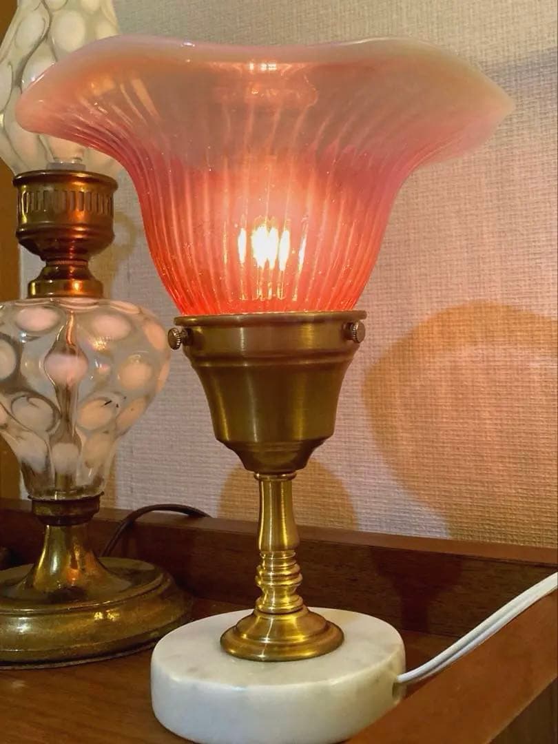 アーリーフェントン　1910年　ランプシェード　アンティーク　オパールセント