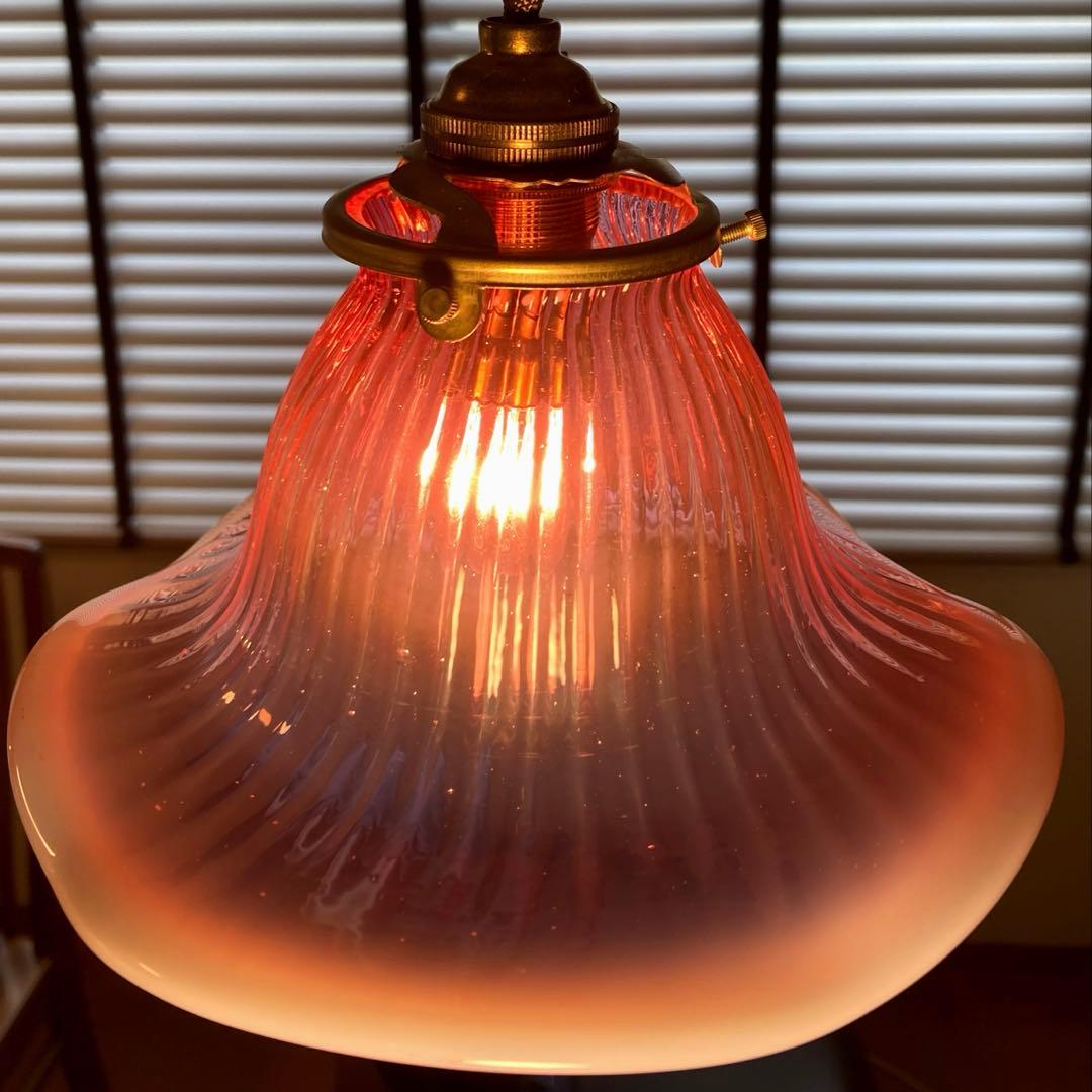 アーリーフェントン　1910年　ランプシェード　アンティーク　オパールセント