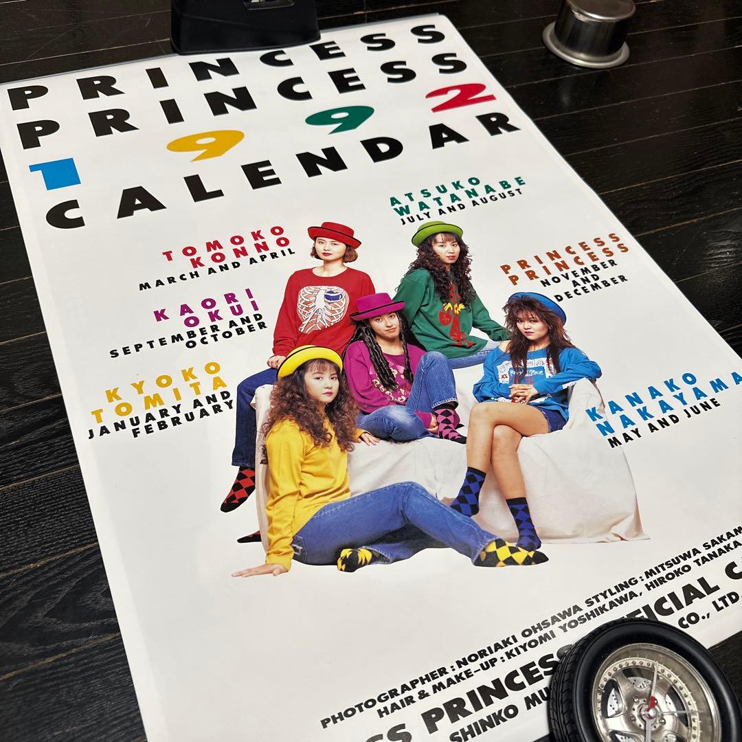 大セール品　プリンセスプリンセス　B2 カレンダー　1992年　ミュージシャン