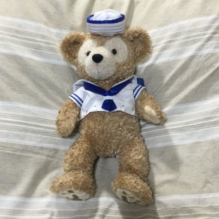 ダッフィー　白タグ　チャイナ　ビーズ入り