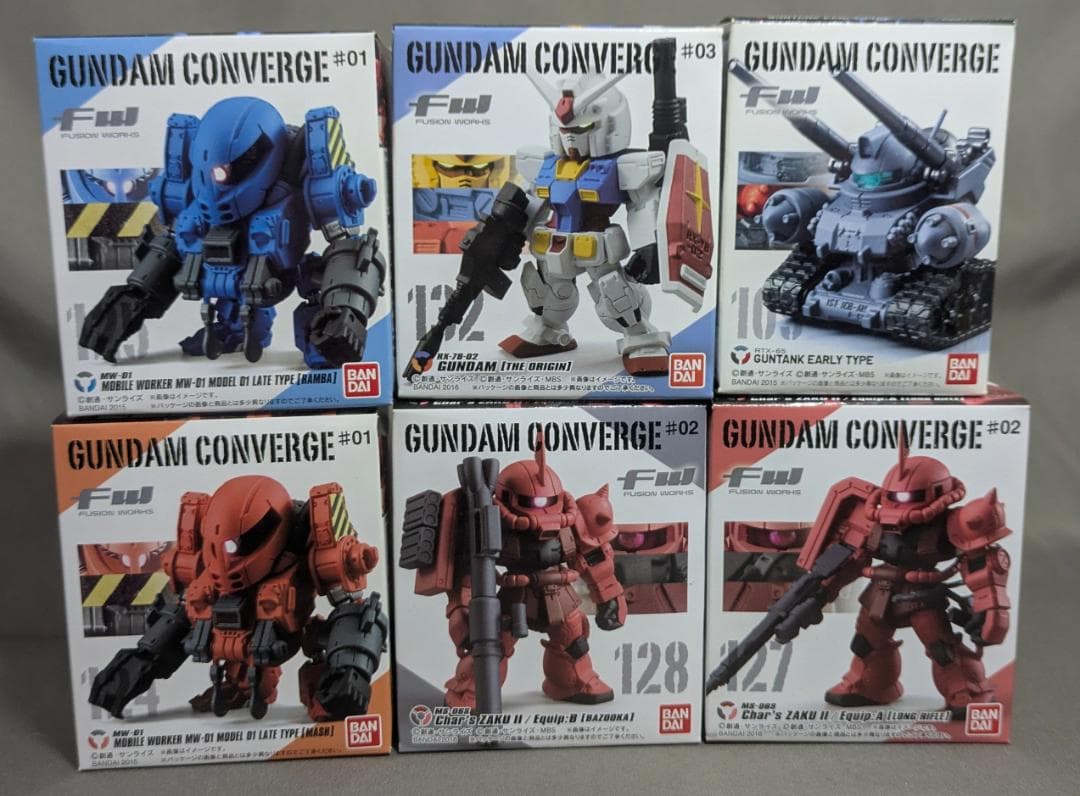 機動戦士ガンダム origin系 6種セット ガンダム コンバージ [匿名発送]