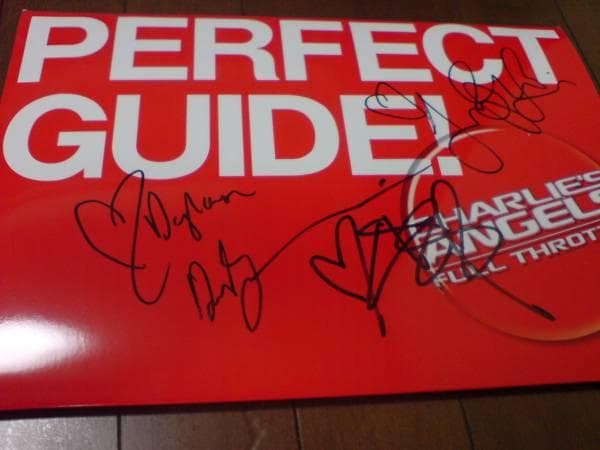映画「チャーリーズエンジェル・フルスロットル」主演女優サイン入りプログラム