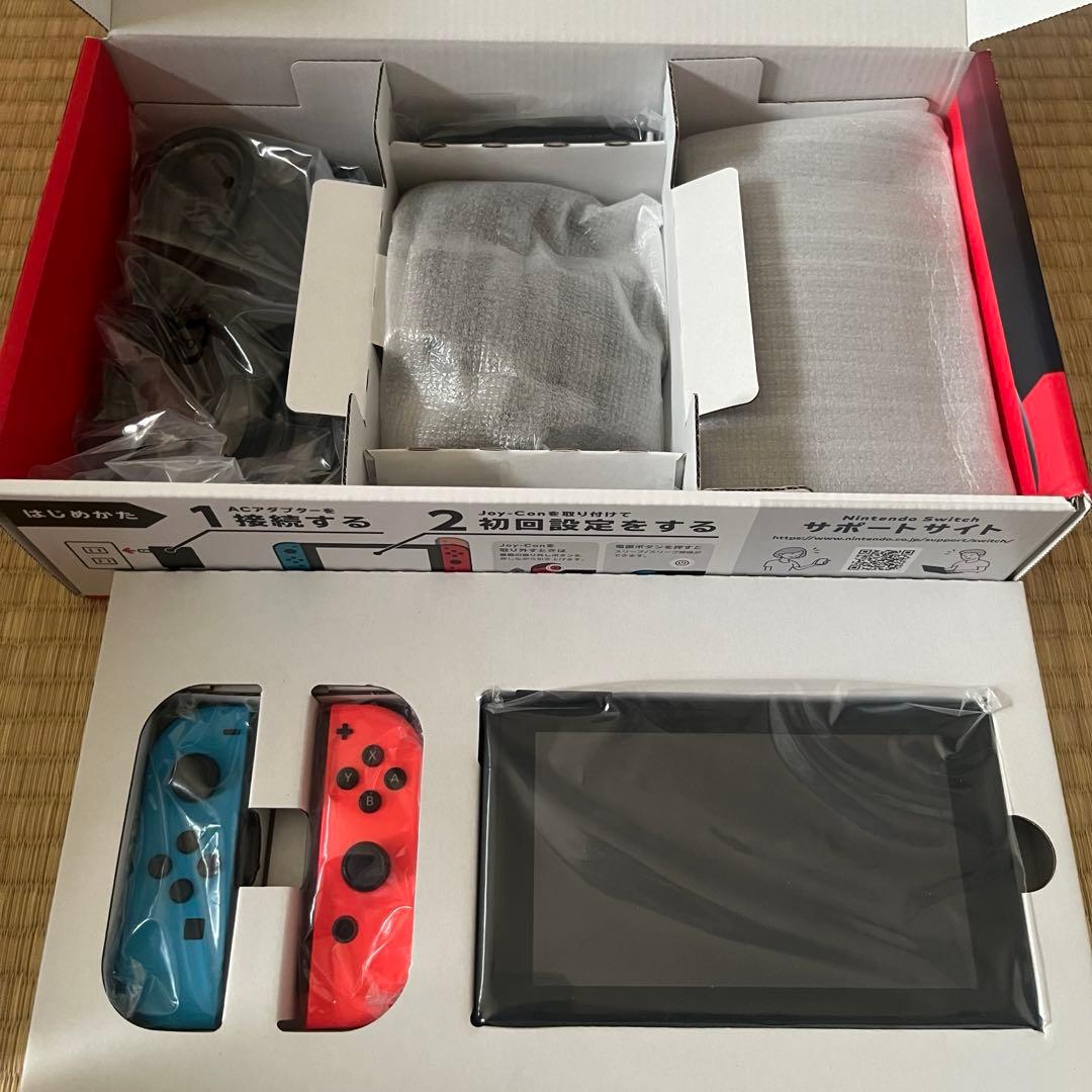 【おまけ付】Nintendo Switch ネオンブルー/ネオンレッド 本体