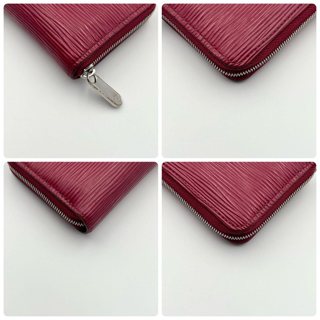 美品　ルイヴィトン　新型パース　小銭入れ　エピ　ラウンドファスナー　赤