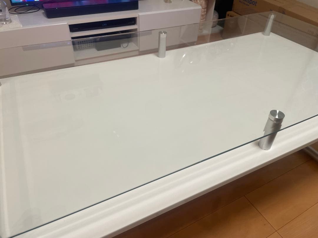 【処分の関係で今週まで値段です】昇降テーブル(強化ガラス)