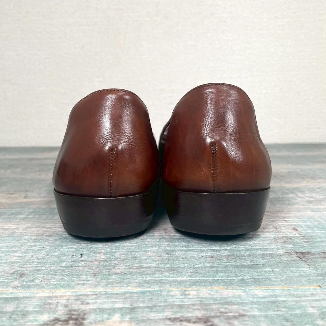 超美品 COLE HAAN 最高級ライン 編込み タッセルローファー